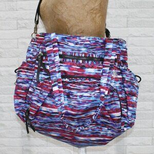 TEK GEAR Bag Workout Gym Duffle Tote Crossbody Multiple Pockets Oversized Blue